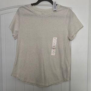 Old Navy Cream Short Sleeve Tee